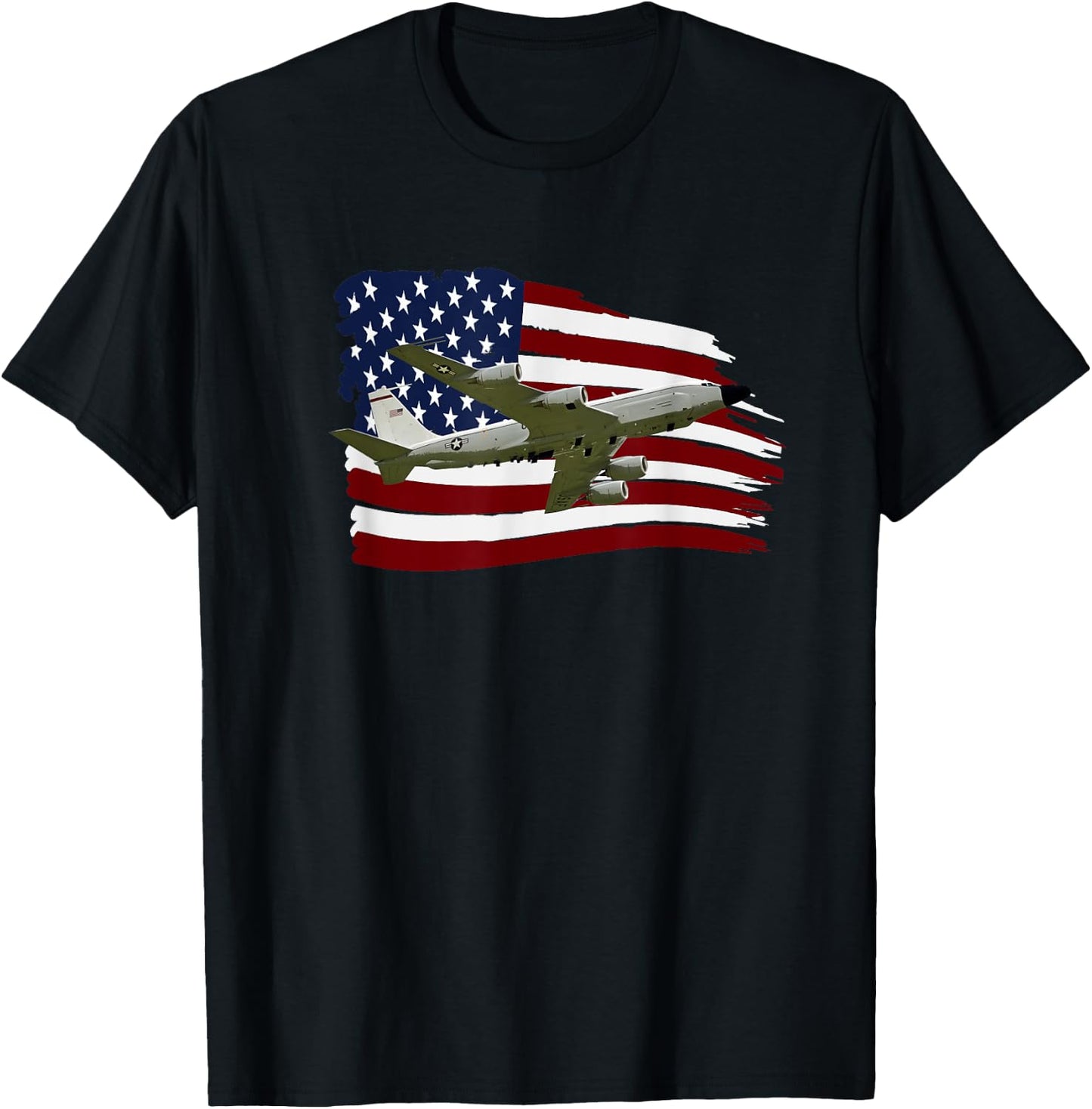 RC-135 Rivet Joint Spy plane Aircraft T-Shirt - T-Shirt | Black