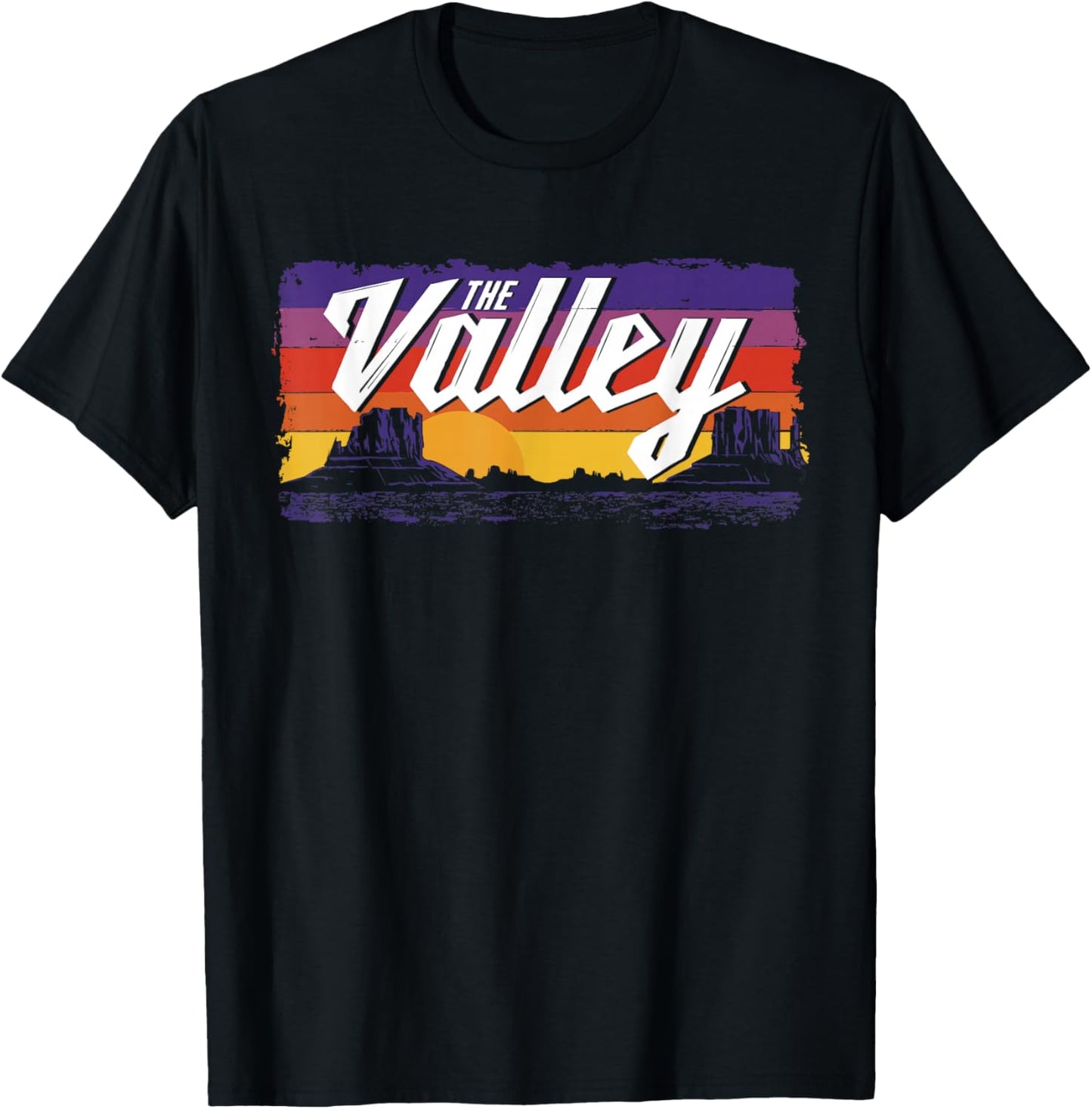 The Classic Valley Vintage Sunset Phoenix Arizona T-Shirt - T-Shirt | Black