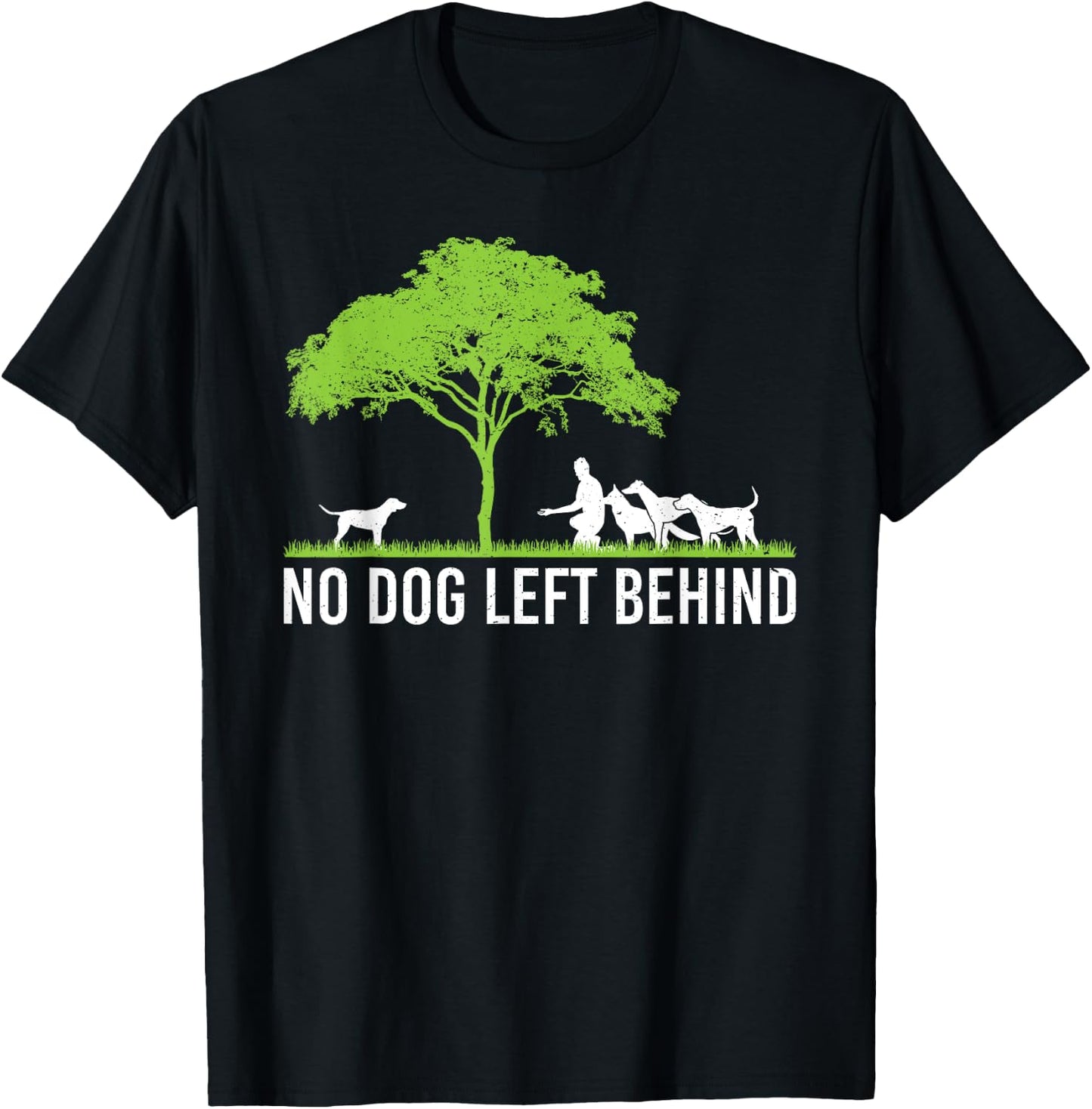 No Dog Left Behind Cute Owner Walker Paw Puppy Love Clothes Women Kids T-Shirt - T-Shirt | Black