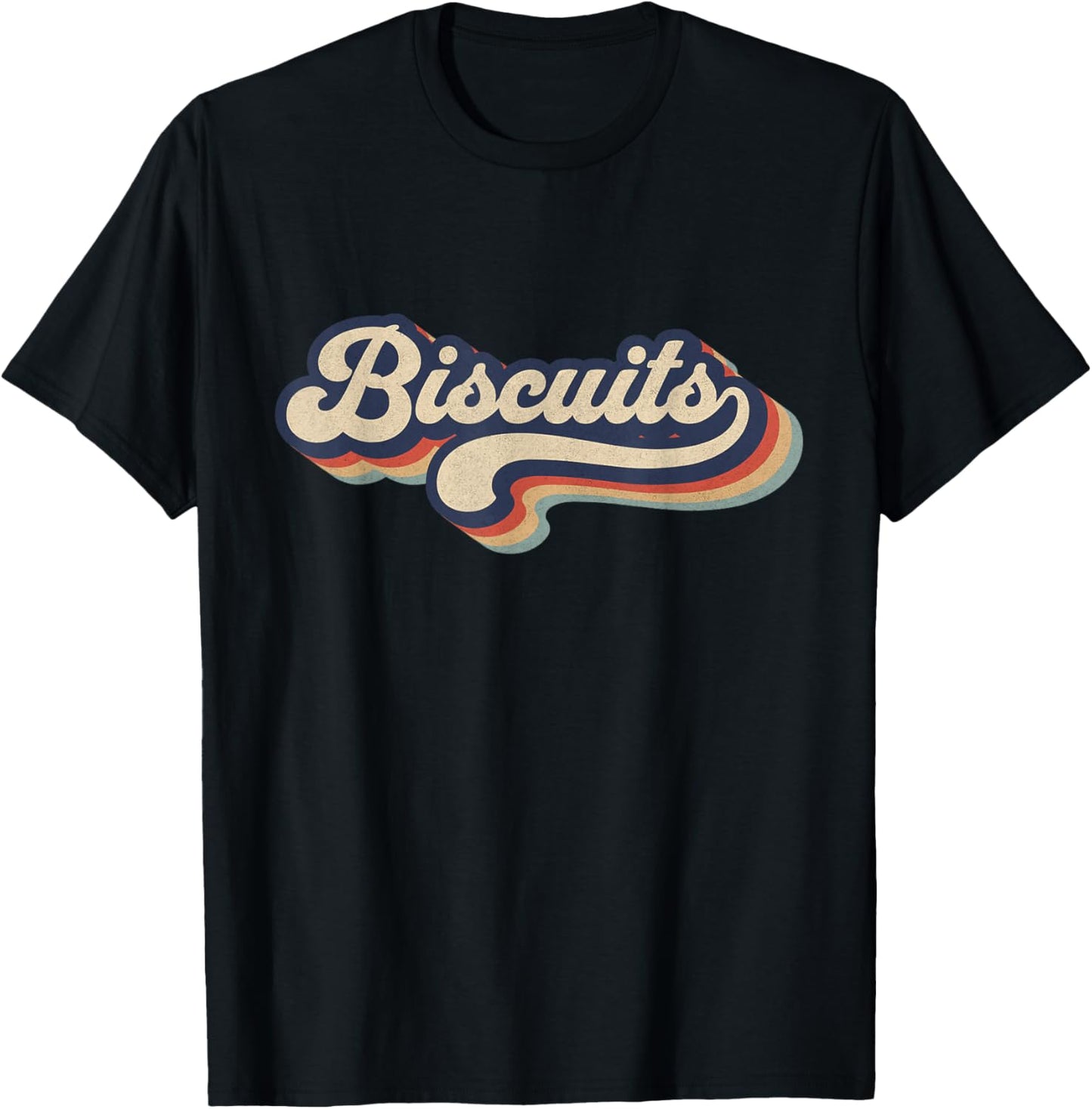 Retro Vintage Biscuits - Baking Lover Baker Biscuits Lover T-Shirt - T-Shirt | Black
