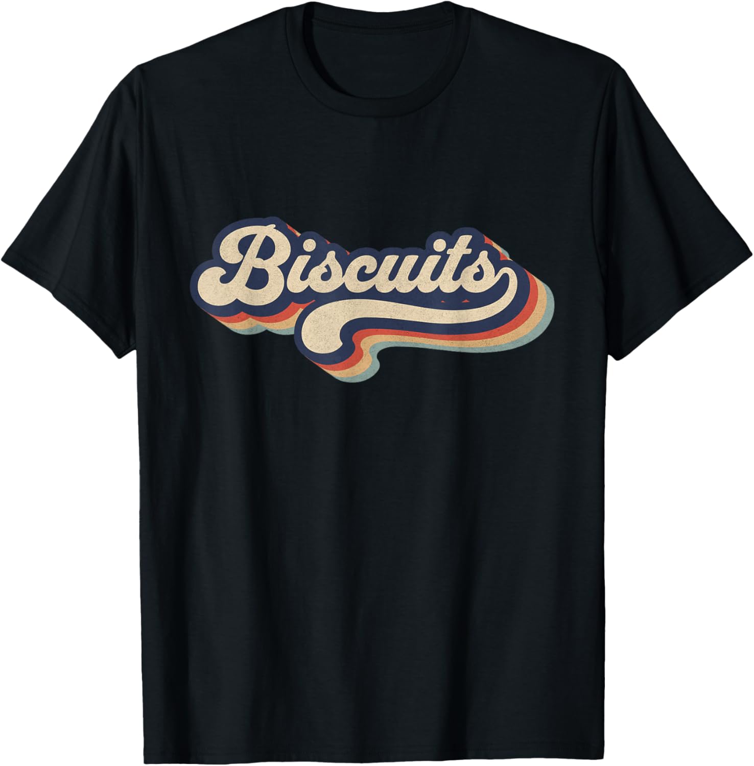 Retro Vintage Biscuits - Baking Lover Baker Biscuits Lover T-Shirt - T-Shirt | Black