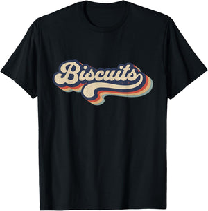 Retro Vintage Biscuits - Baking Lover Baker Biscuits Lover T-Shirt - T-Shirt | Black