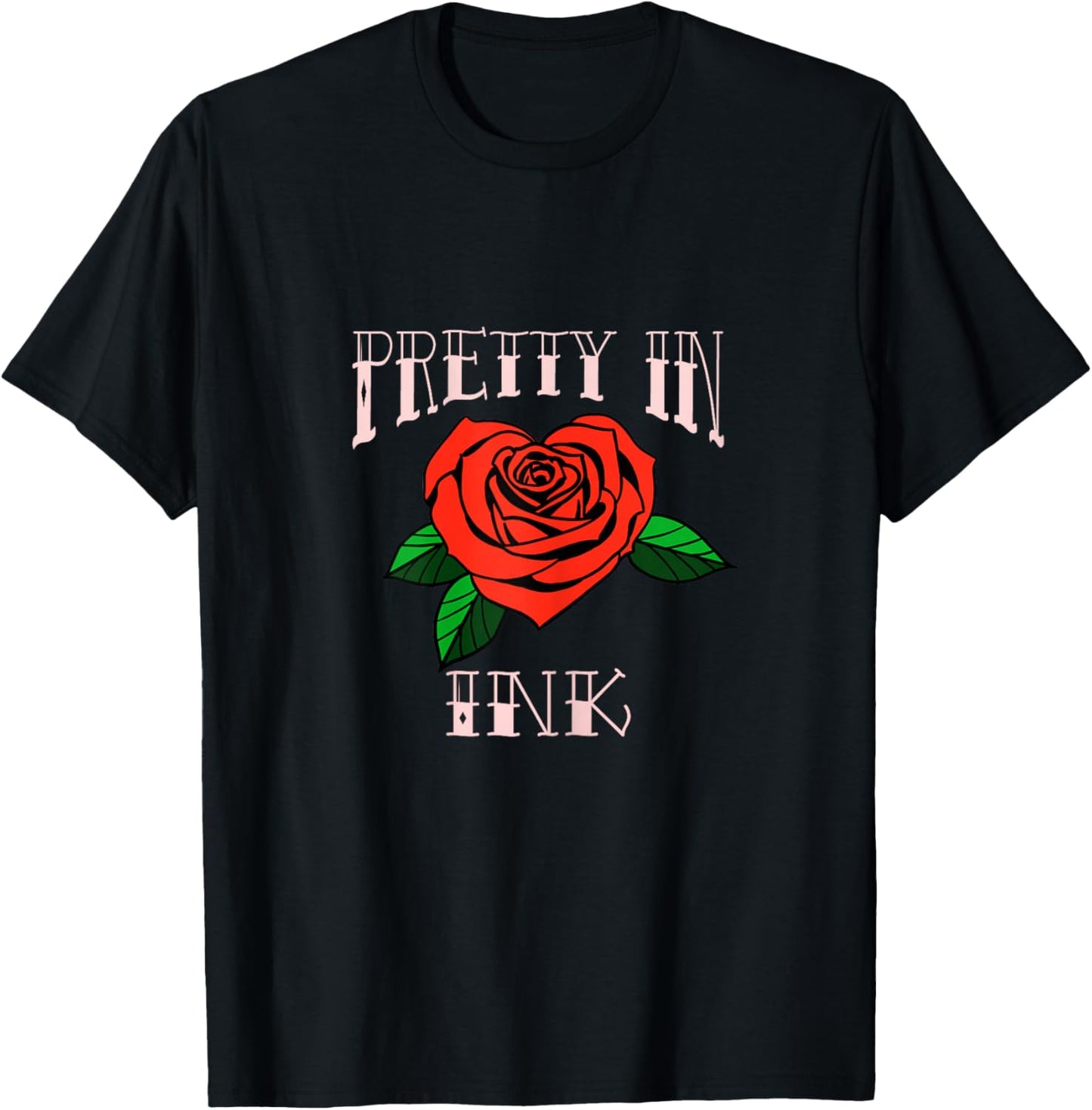 PRETTY IN INK Tattoo design T-Shirt - T-Shirt | Black