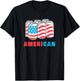 AmeriCan Funny 4th of July Beer Patriotic USA Flag T-Shirt - T-Shirt | Black