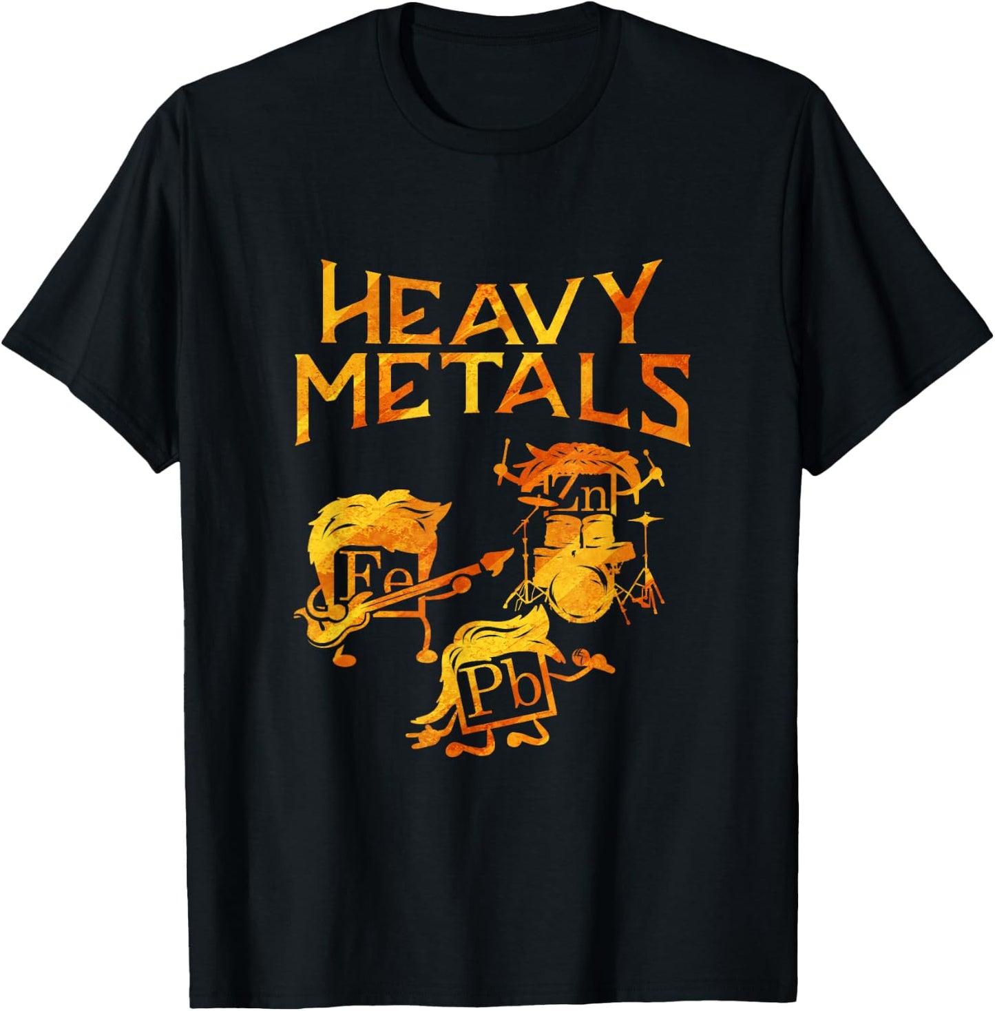 Chemists Funny Gift Chemistry Student Heavy Metals T-Shirt - T-Shirt | Black