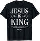 John 14:6 Jesus is a King Christian Bible Lover T-Shirt - T-Shirt | Black