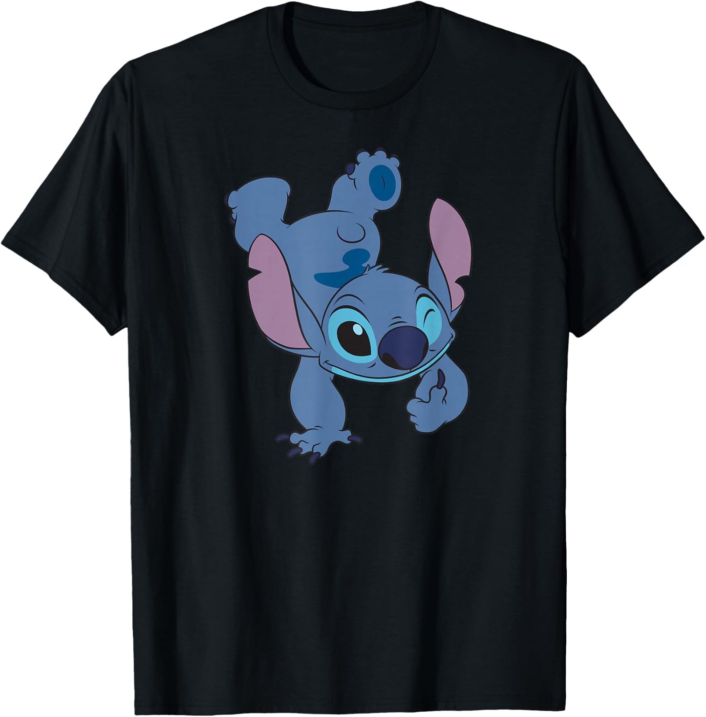 Lilo & Stitch - Hand Stand T-Shirt - T-Shirt | Black