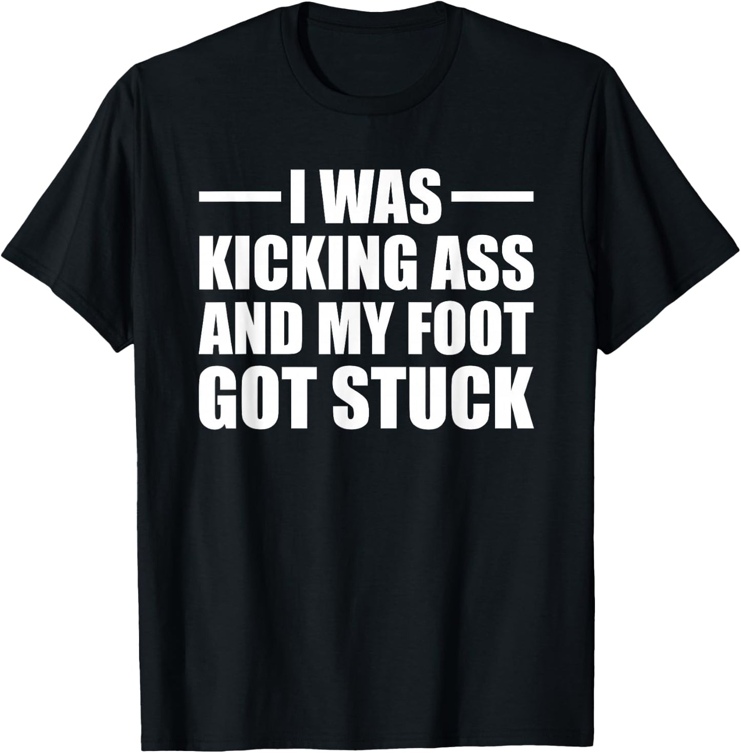 Funny Broken Foot Leg Joke Recovery Surgery Injury Gift T-Shirt - T-Shirt | Black