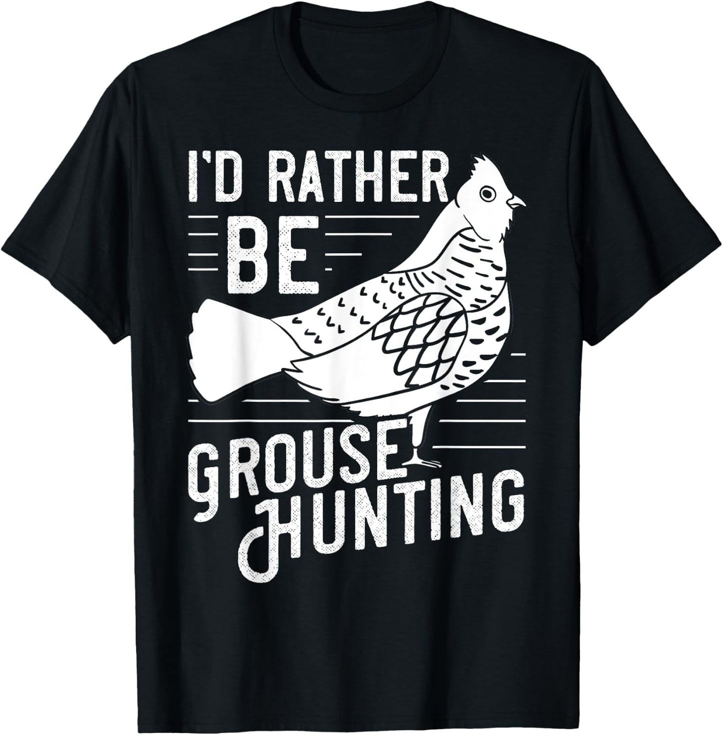 Ruffed Grouse Bird Gift Hunting Spruce Grouse T-Shirt - T-Shirt | Black