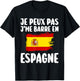 J'Peux Pas J'Me Barre In Spain Travel Gift , Black, S T-Shirt - T-Shirt | Black