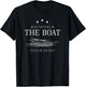 What happens on the boat, Boating T-Shirt - T-Shirt | Black