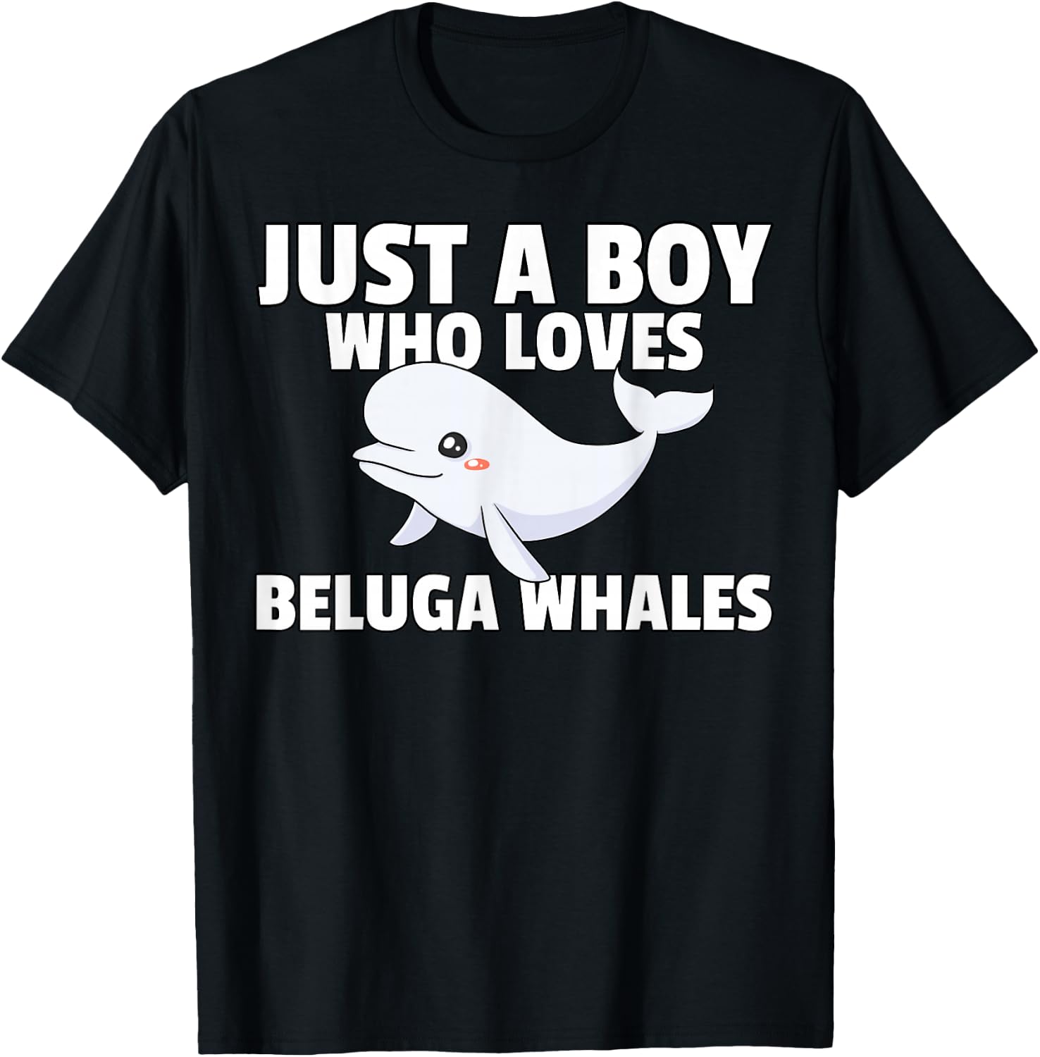 Beluga Whale Gift Baby Beluga Costume T-Shirt - T-Shirt | Black