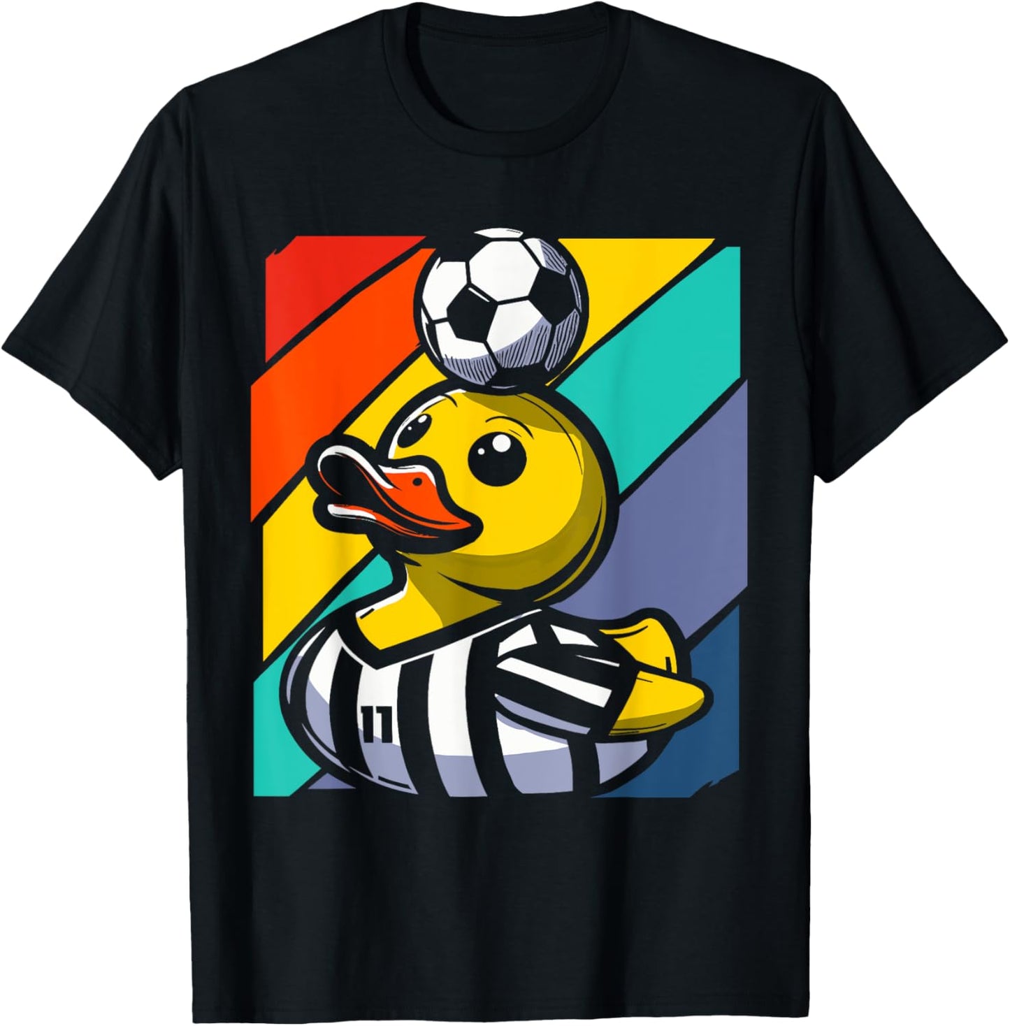 Soccer Rubber Duck T-Shirt - T-Shirt | Black