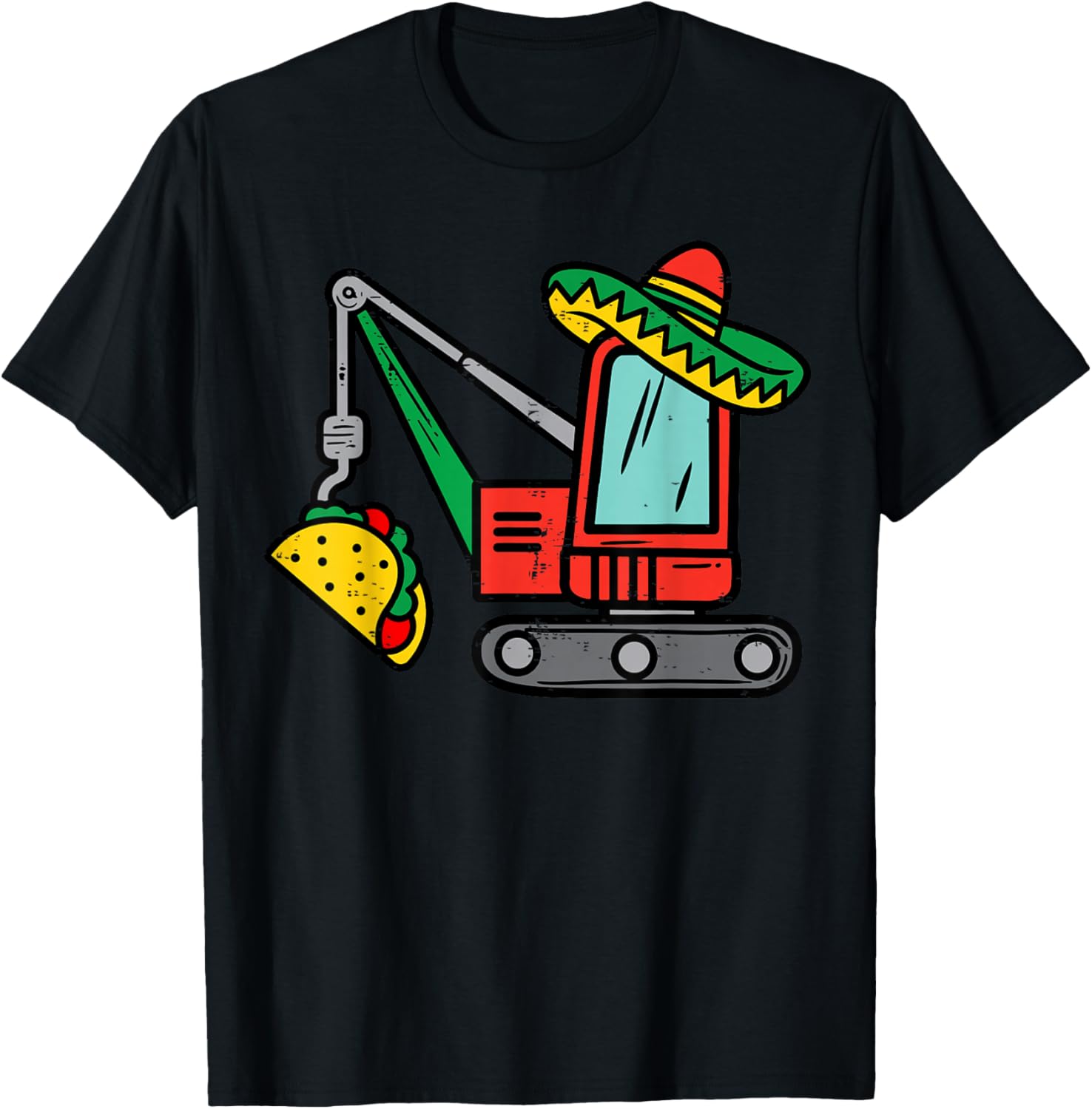Mexican Crane Tacos Boys Cinco De Mayo Fiesta Kids Toddler T-Shirt - T-Shirt | Black