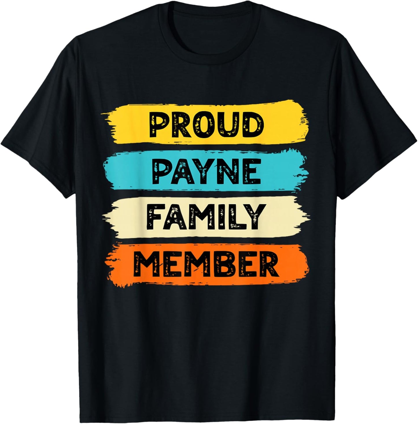 Payne Retro Payne Surname Payne T-Shirt - T-Shirt | Black