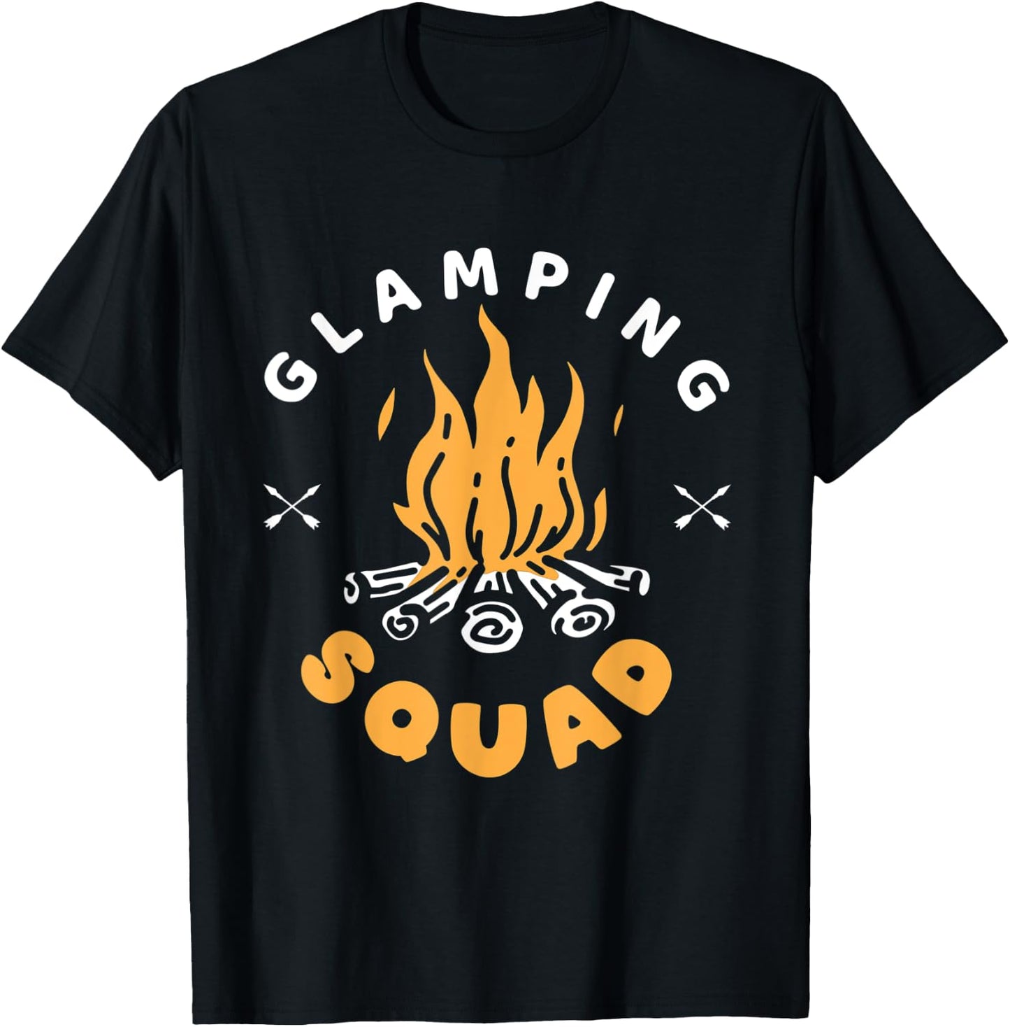 Glamping Squad | Glamorous Camping | Glamper T-Shirt - T-Shirt | Black
