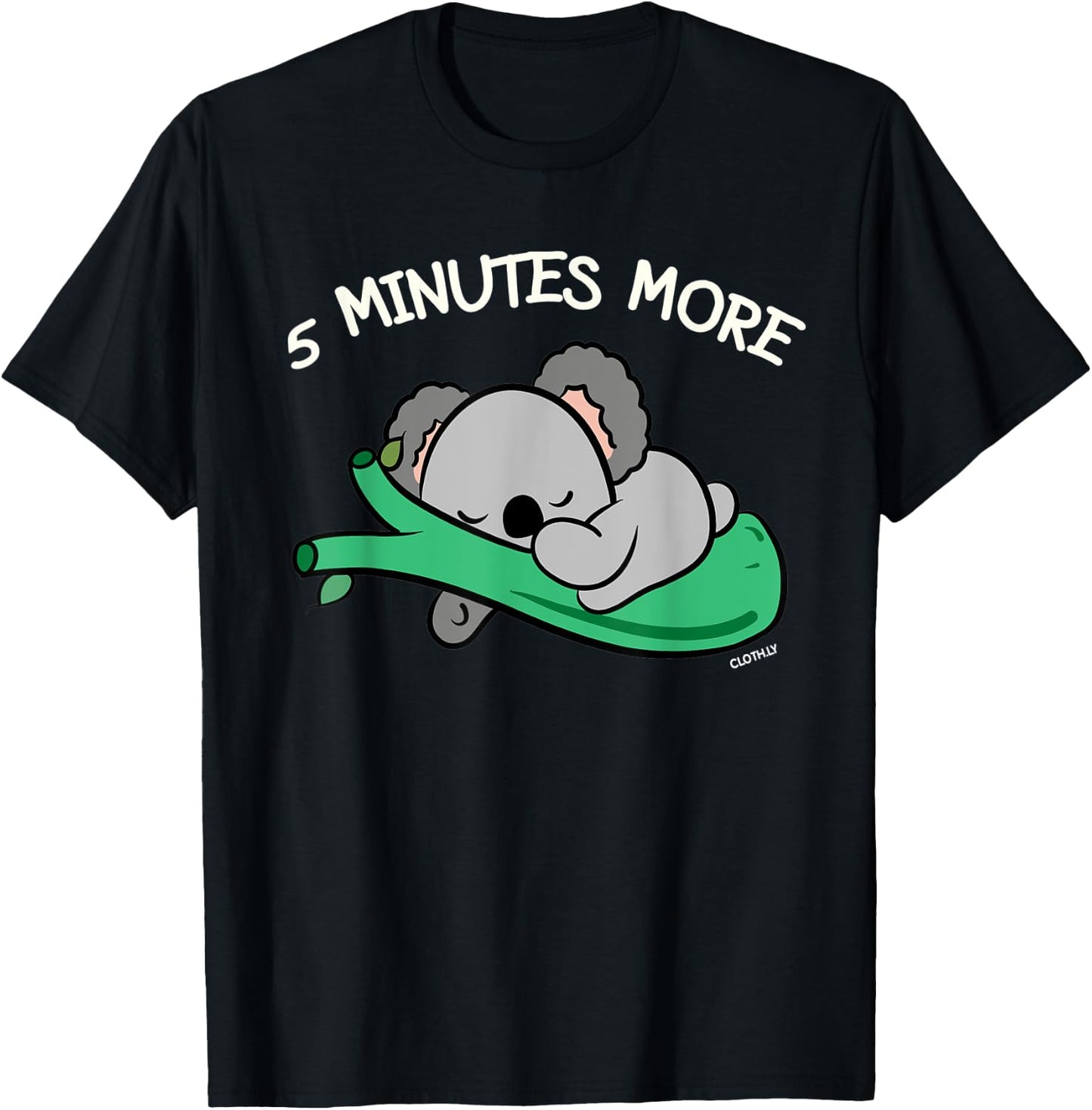 5 Minutes more Koala Bear Gift Australia Koalas T-Shirt - T-Shirt | Black