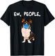 Cardigan Welsh Corgi Ew People Dog Wearing Face Mask Men Women T-Shirt - T-Shirt | Black