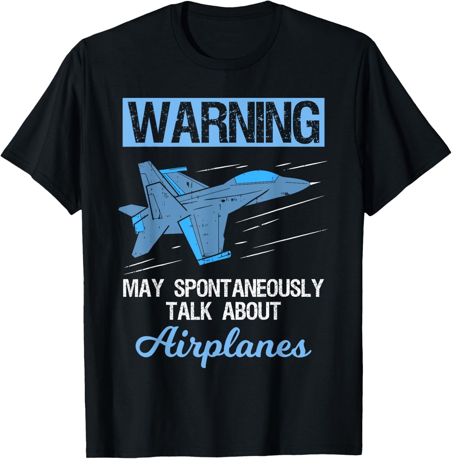Funny Pilot Aviation Jet Fighter Aeroplane Plane T-Shirt - T-Shirt | Black