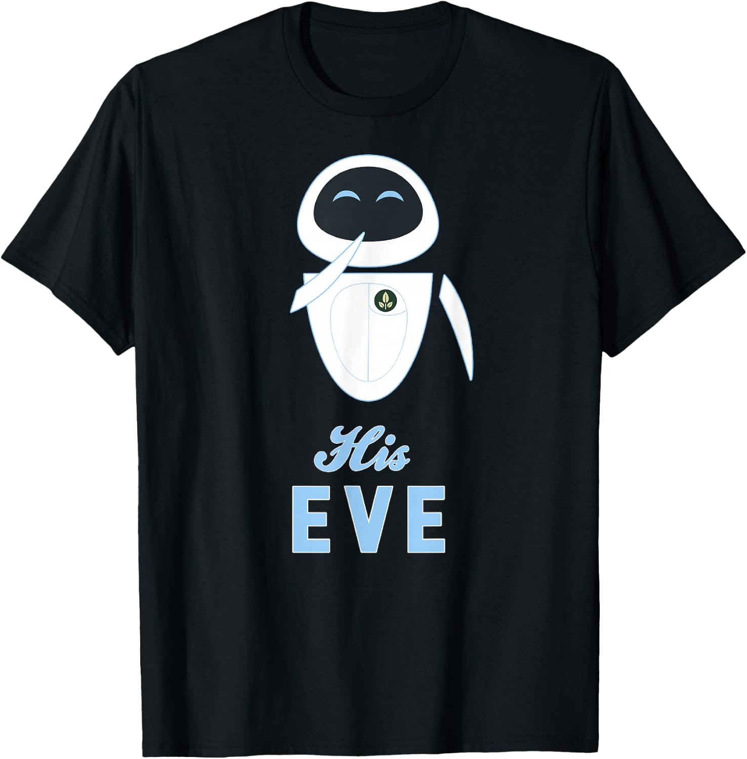 Disney Pixar Wall-E His Eve Couples T-Shirt - T-Shirt | Black