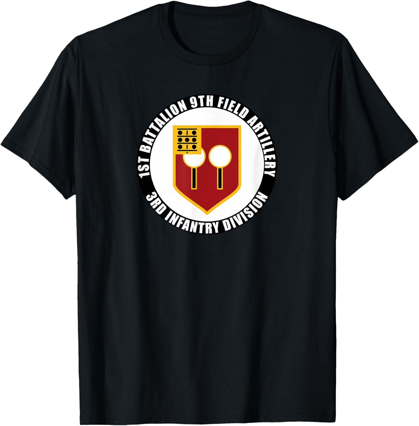 1st Battalion 9th Field Artillery 3rd Infantry Division Vet T-Shirt - T-Shirt | Black