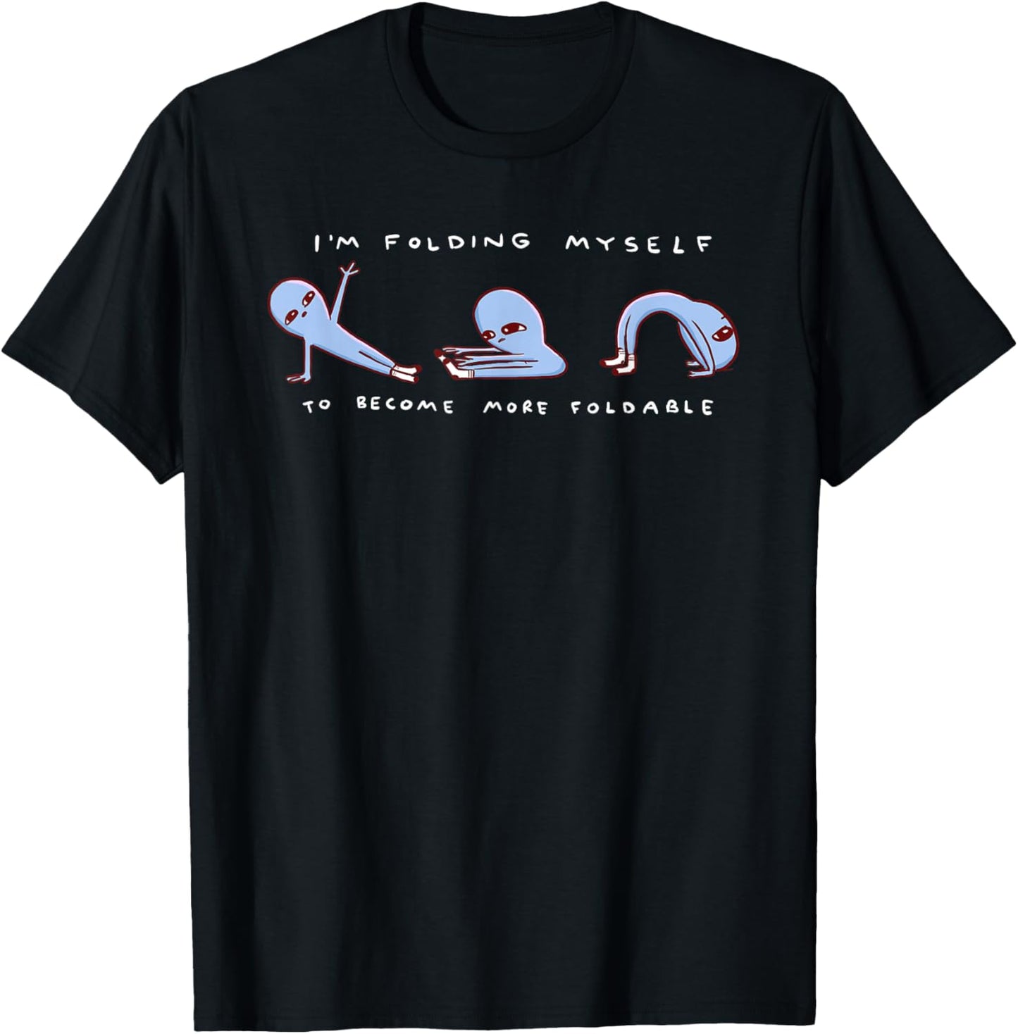 Threadless Nathan W. Pyle Strange Planet Foldable Graphic T-Shirt - T-Shirt | Black