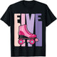 5 Year Old Cute Roller Skating Birthday Girl 5th B-day T-Shirt - T-Shirt | Black