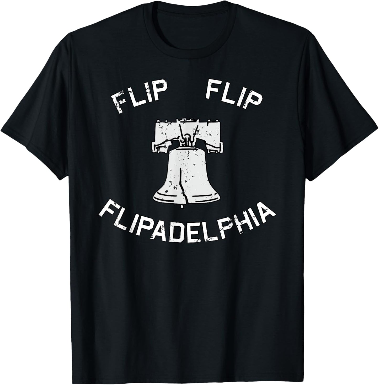 Flip Flip Flipadelphia Election 2020 Black Cotton , Men's Small, Short Sleeve, , Classic Fit, Halloween, Thanksgiving, Birthday, Christmas T-Shirt - T-Shirt | Black