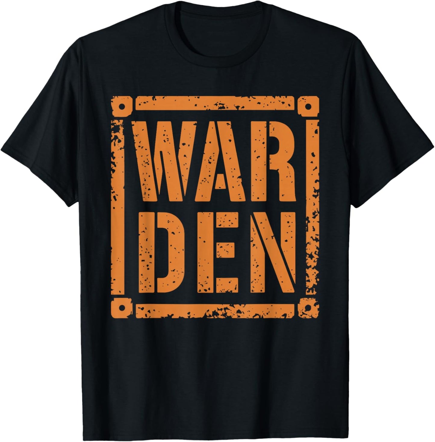 Warden Halloween Costume Unique Ideas for a Memorable Look T-Shirt - T-Shirt | Black