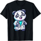Cute Doctor Panda T-Shirt - T-Shirt | Black