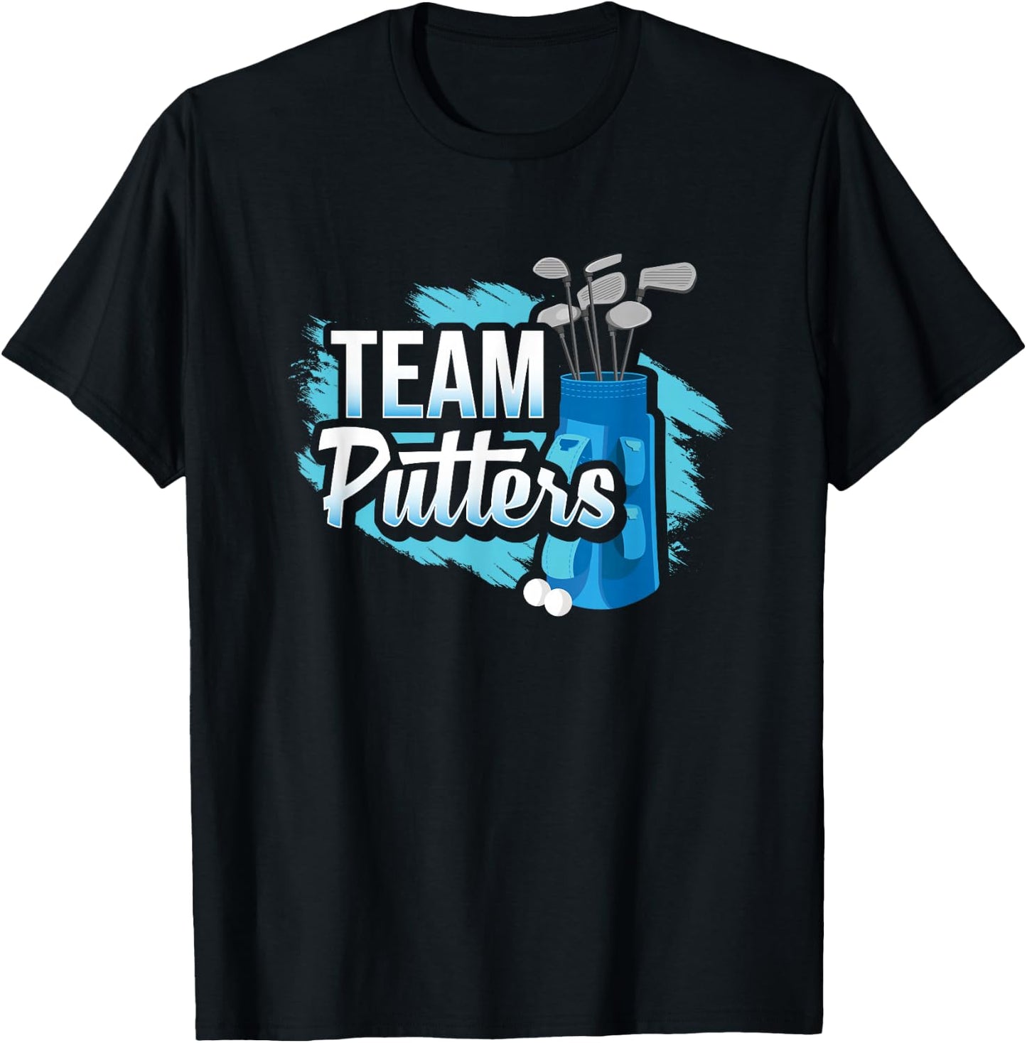 Putters Or Pearls Gender Reveal Party Baby Shower Decoration T-Shirt - T-Shirt | Black