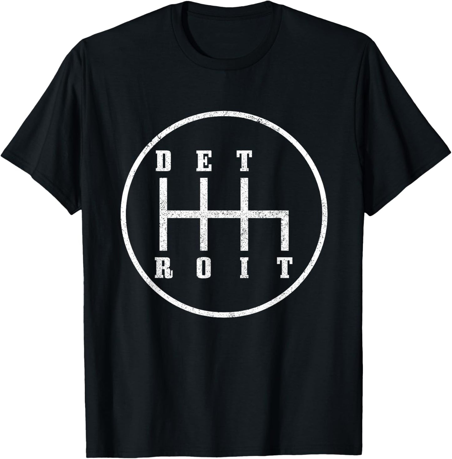 Detroit Michigan Motor City Pride Vintage T-Shirt - T-Shirt | Black