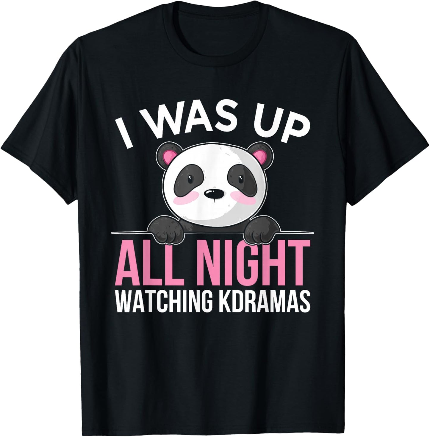 K-Drama Kdrama Korean TV Show Fans Cute Panda T-Shirt - T-Shirt | Black