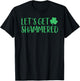 Let's Get Shammered Funny St Patrick's Day Shamrock T-Shirt - T-Shirt | Black