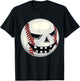 Boys Halloween Jack O Lantern Baseball Player Coach Pitcher T-Shirt - T-Shirt | Black