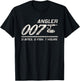 Fisherman Joke Dad Grandpa Angler 007 Funny Fishing Humor T-Shirt - T-Shirt | Black