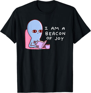 Threadless Nathan W. Pyle A Beacon Of Joy Graphic T-Shirt - T-Shirt | Black
