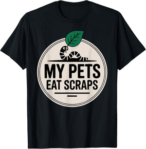Funny Worm Composter Vermicomposting Earthworms T-Shirt - T-Shirt | Black
