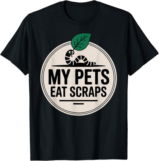 Funny Worm Composter Vermicomposting Earthworms T-Shirt - T-Shirt | Black