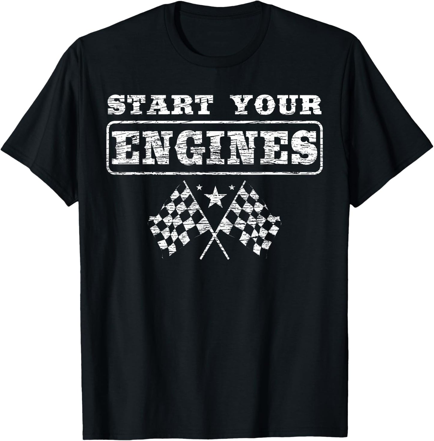 New Start Your Engines for a Car and Bike Racer Autocross T-Shirt - T-Shirt | Black