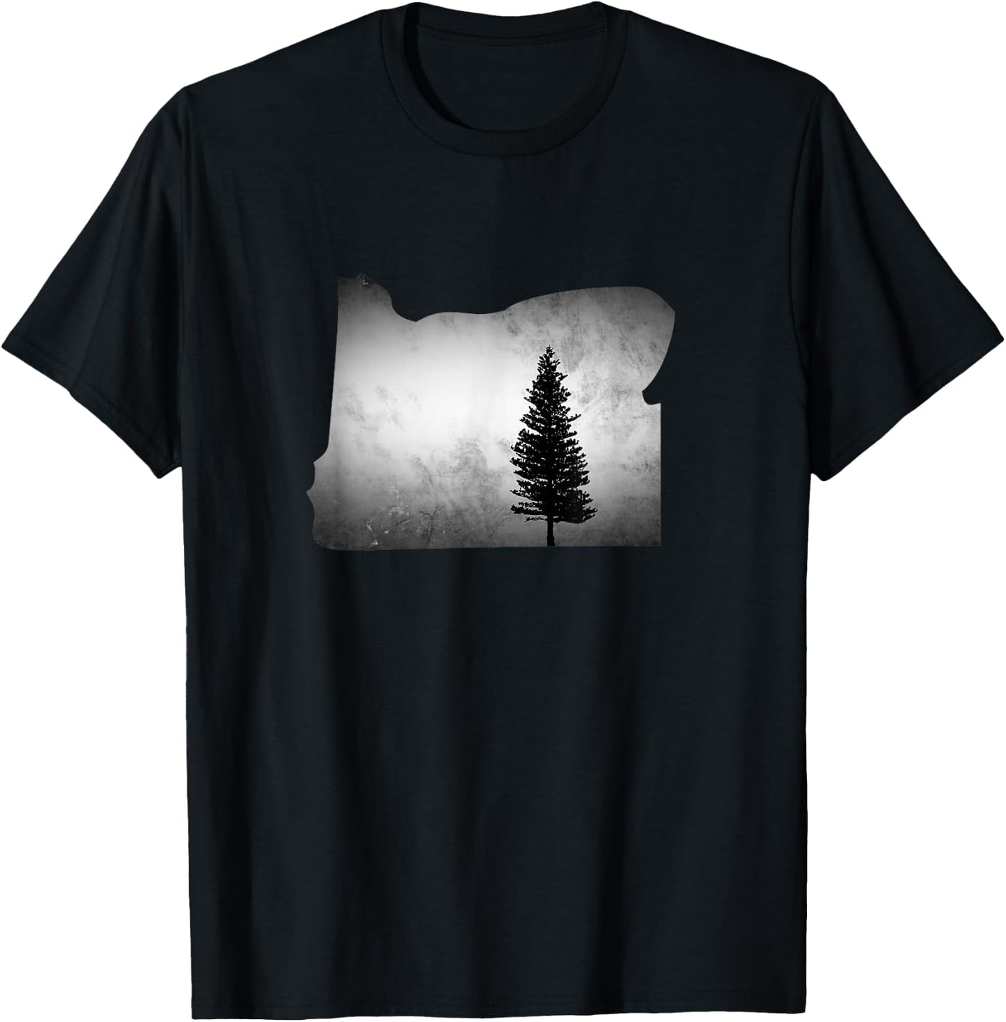 Oregon State Tree Pacific Northwest T-Shirt - T-Shirt | Black