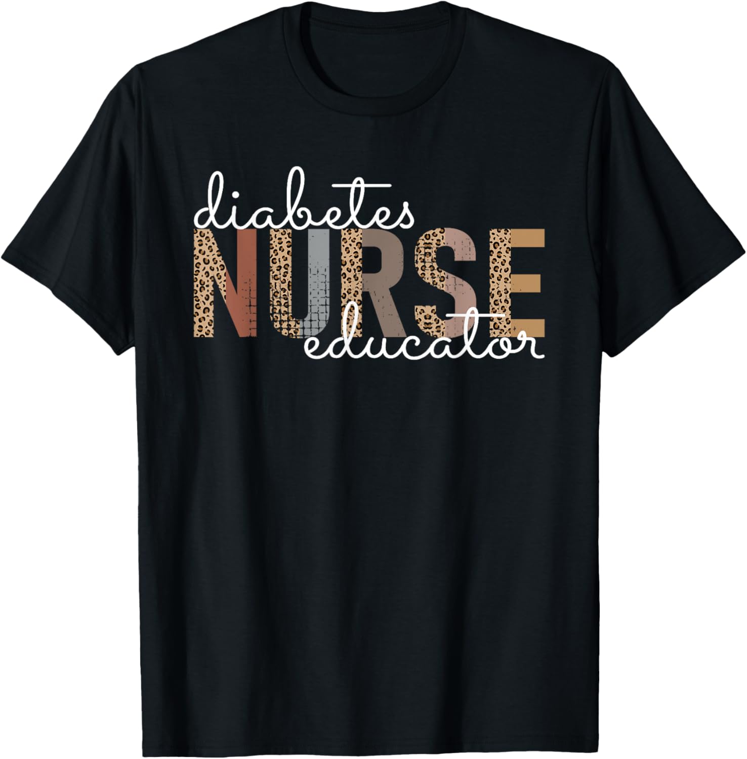Diabetes Nurse Educator - Diabetes Nurse Educator Brand - -Adults - Black - Small - Short Sleeve T-Shirt - T-Shirt | Black
