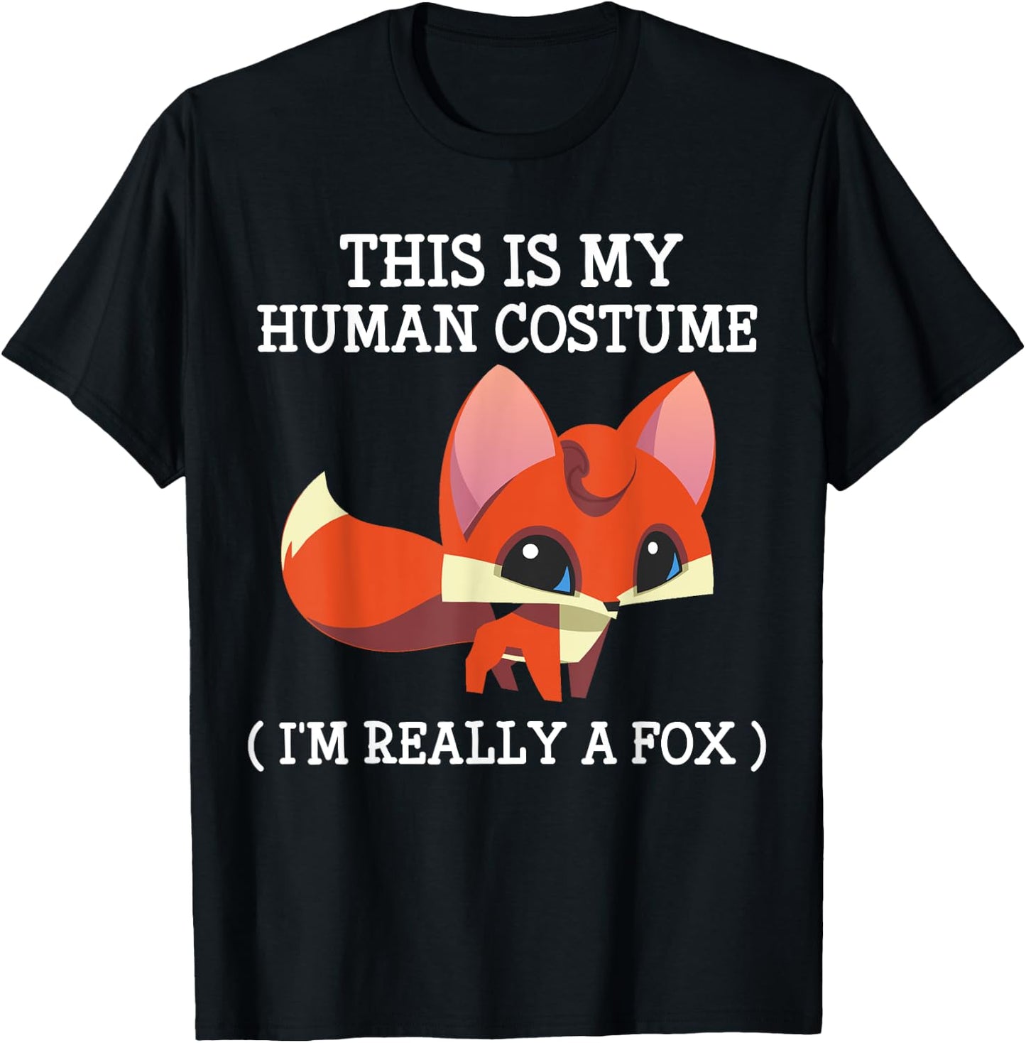 Fox Halloween Costume Cute boy boys men Kids Youth T-Shirt - T-Shirt | Black