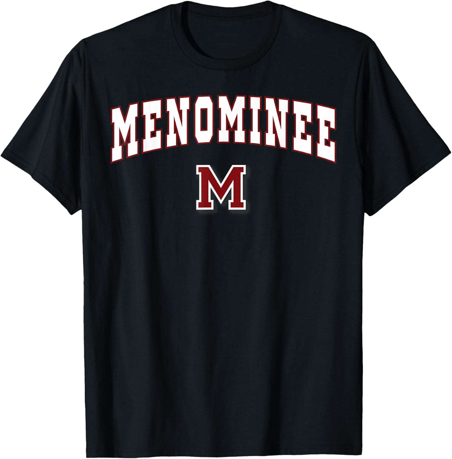 Menominee High School Maroons T-Shirt - T-Shirt | Black