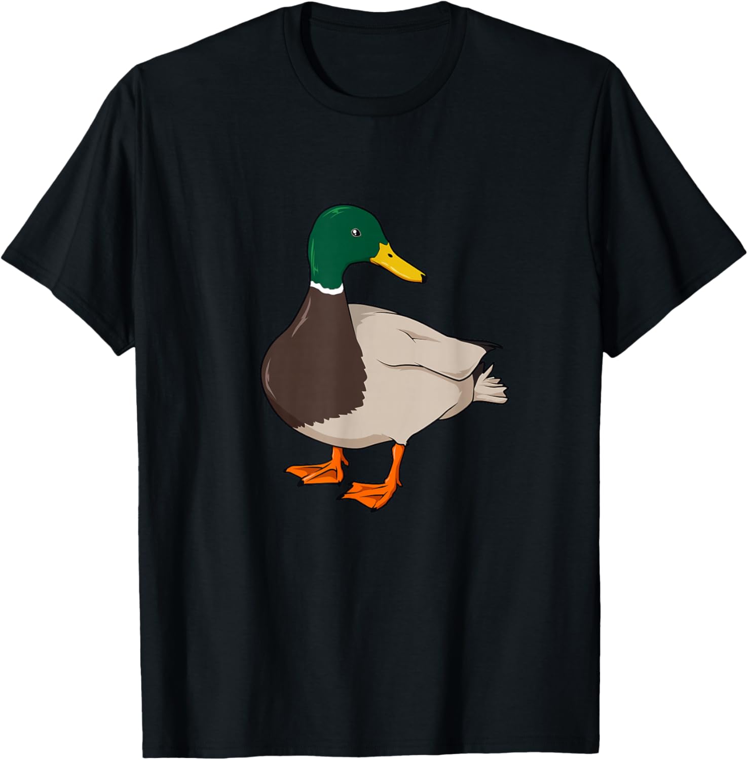 Drawing of mallard duck T-Shirt - T-Shirt | Black