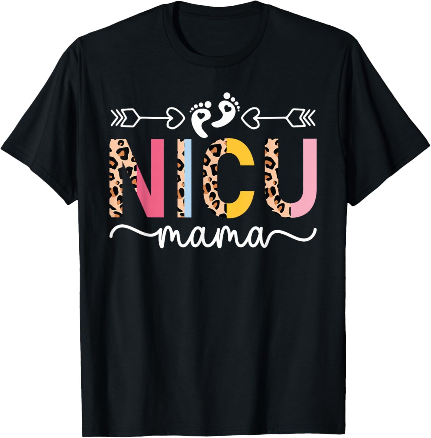 NICU Mama NICU Mom Micro Preemie Baby Mom Of NICU Warrior T-Shirt - T-Shirt | Black