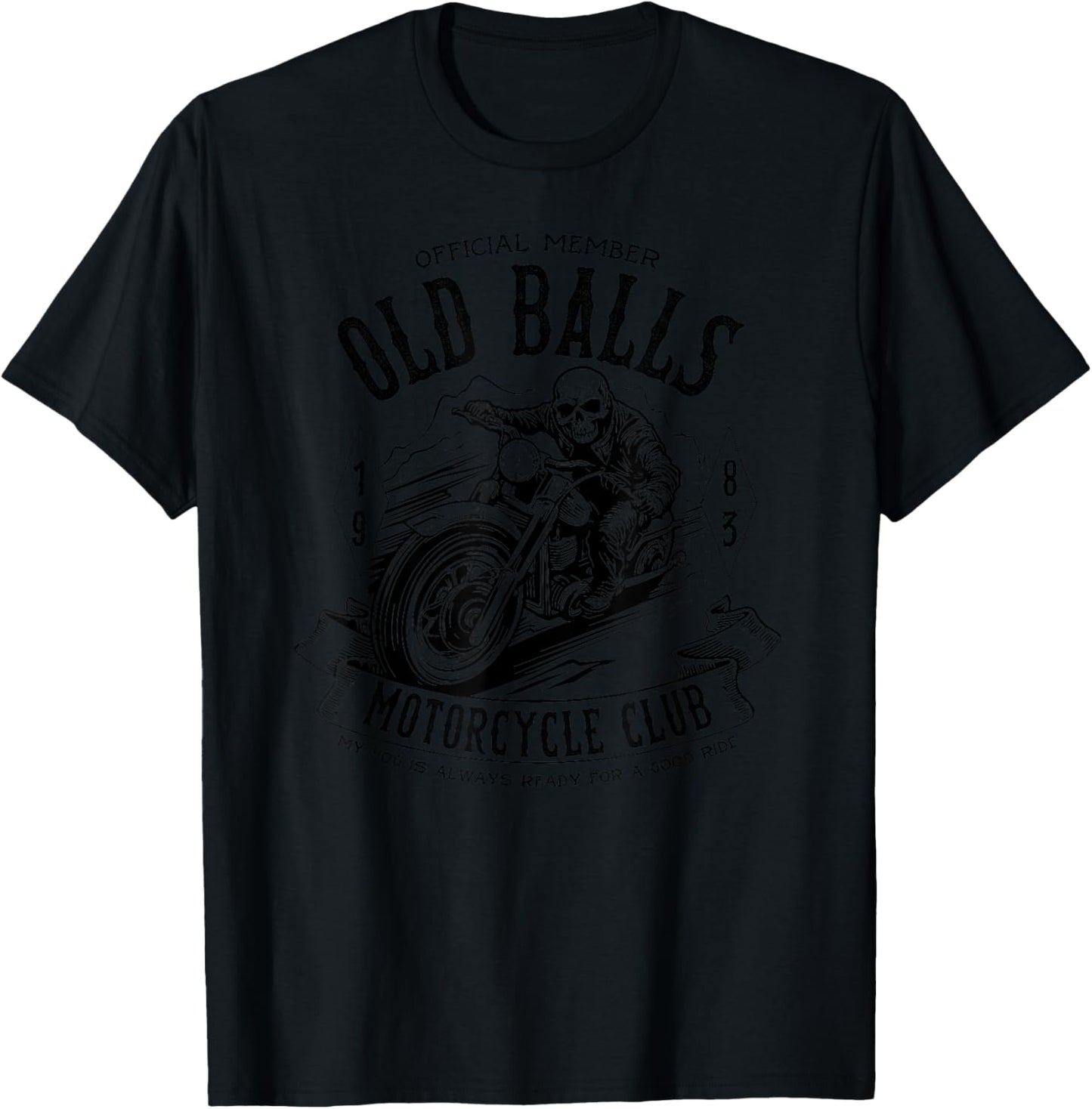 Vintage Motorcycle Birthday 's 40th Birthday 1983 T-Shirt - T-Shirt | Black