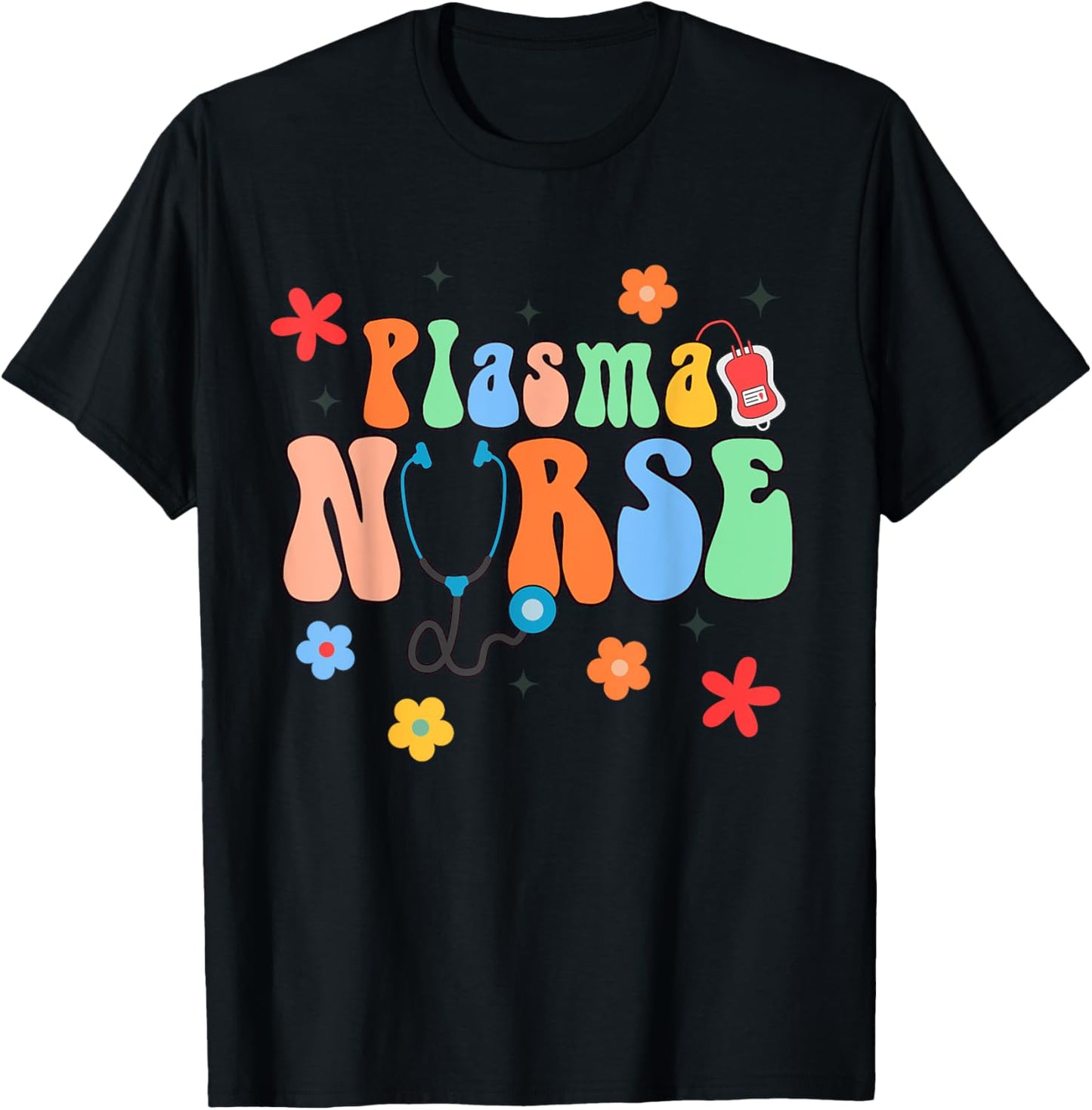 Plasma Nurse Lab Registered Nurse RN Appreciation T-Shirt - T-Shirt | Black