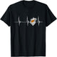 Cyprus Heart Heartbeat EKG Pulse Cypriot Roots Cypriot Flag T-Shirt - T-Shirt | Black
