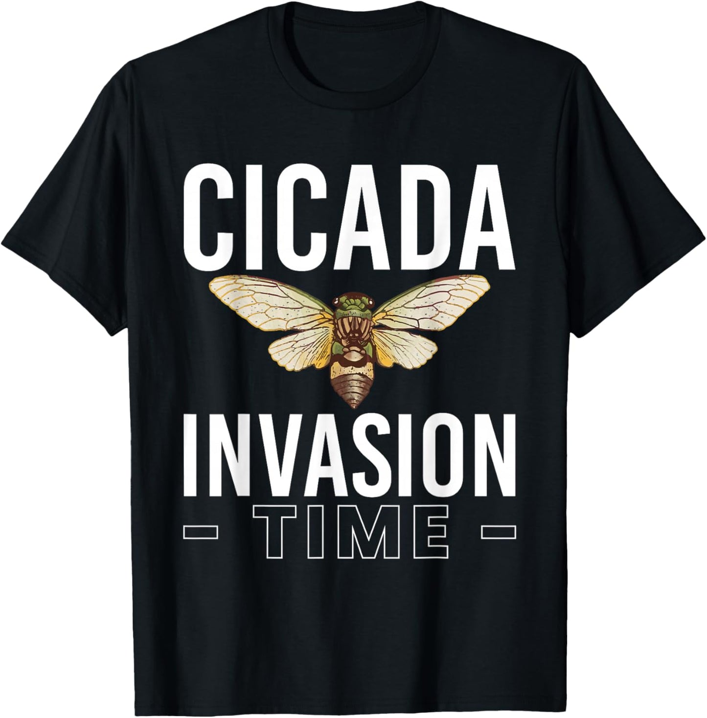 Cicada Invasion Time Cicada Brood XIX & XIII T-Shirt - T-Shirt | Black